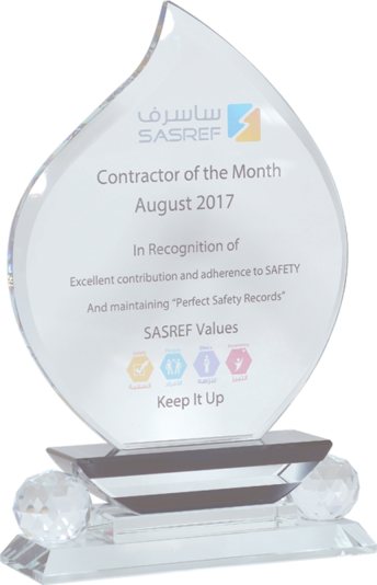 SASREF – Contractor of the Month, August