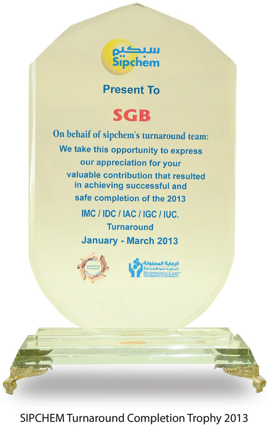 Sipchem – IMC / IDC / IAC / IGC / IUC Turnaround