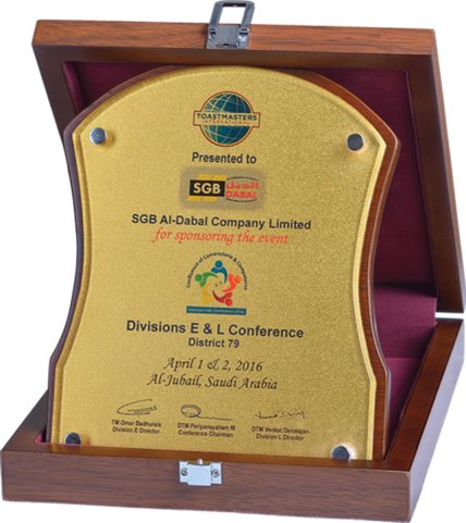 Toastmasters International – Divisions E & L Conference – Sponsorship